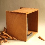 3.all four boards glued to form the body, at this stage the front and back sections are all one box