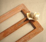 9.lightly oiling the base frame ready for polishing