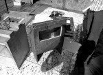 Fuming boxes and mercury pot Fuming boxes and mercury pot