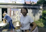 Happy daguerreian with beer Happy daguerreian with beer
